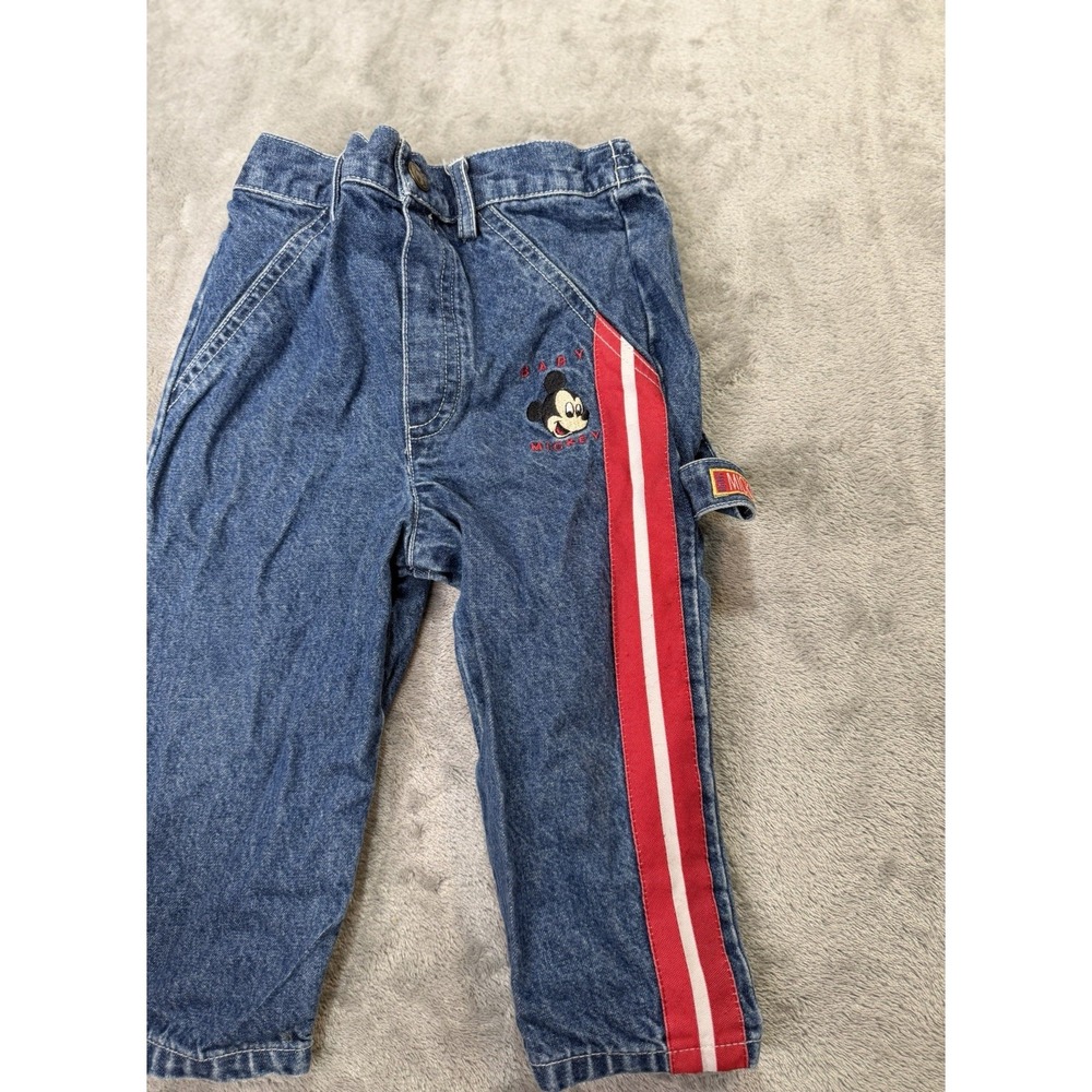 Vintage Y2k Disney Mickey Denim Pants 18 Months Disney Babies